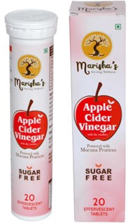 High Potency Apple Cider Vinegar (10% Acetic Acid) - 20 Effervescent Tablets