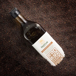 Native Organica Wood Pressed Black Mustard cooking Oil (Sarson Ka Tel) -1000ml