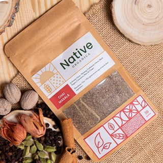 Native Organica Chai Masala Pure & Natural Immunity Booster Tea Masala Real Refreshing & Healthy Mix -50g
