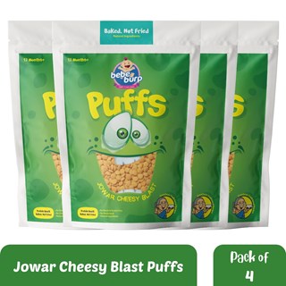 Bebe Burp Grandma's Super Puffs Jowar Cheesy Blast Pack Of 4 - 35 gms each