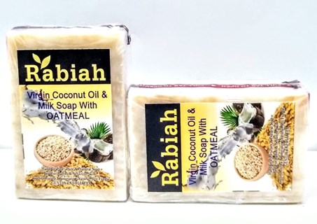 Virgin Coconut Oil & Milk Hand Crafted Soap With Oatmeal-100gms