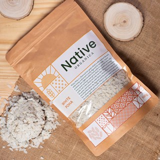 Native Organica Organic Poha/Atukulu/Flattened Rice White  -500gms